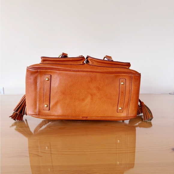 Dooney & Bourke Florentine Pocket Satchel - Natural Leather - Picture 7 of 12